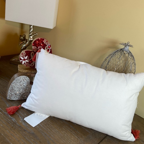 NEW! Shabby Chic Farmhouse Vintage Inspired Valentine Mailbox Accent Pillow - Picture 8 of 11